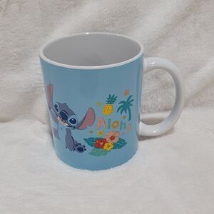 Disney Stitch Hot Chocolate Cocoa Coffee Tea 2024 Mug Cup Aloha Hawaii Flowers